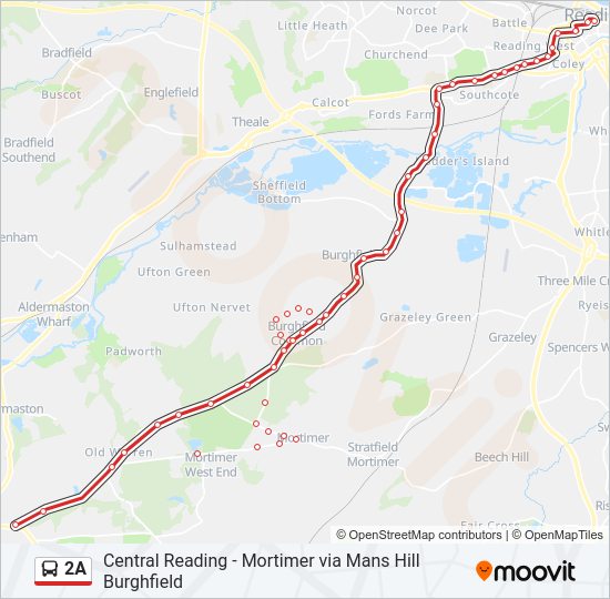 2A Bus Line Map