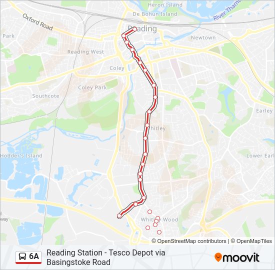 6A Bus Line Map