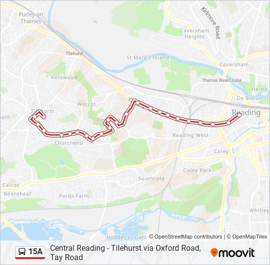 15A bus Line Map