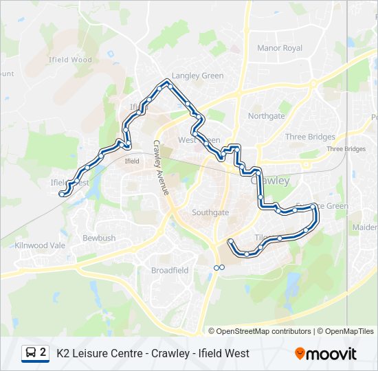 2 Bus Line Map