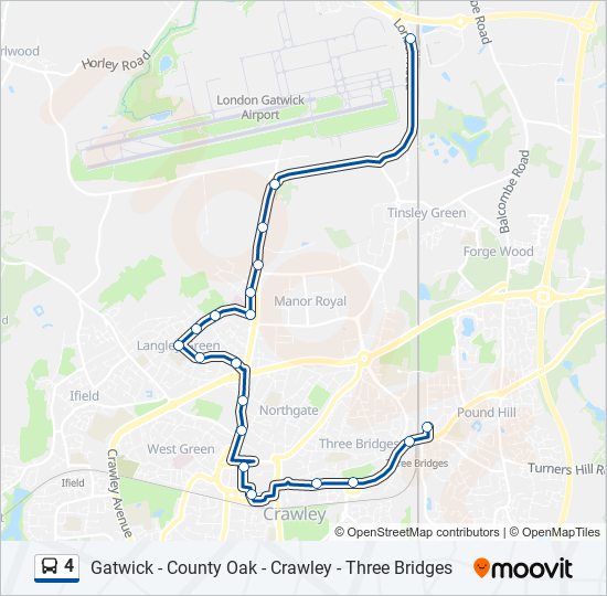 4 bus Line Map