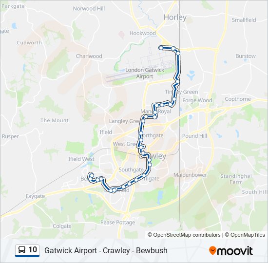 10 bus Line Map