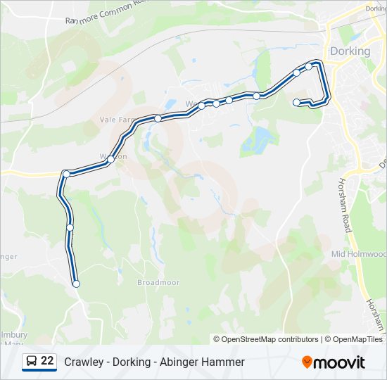 22 Bus Line Map