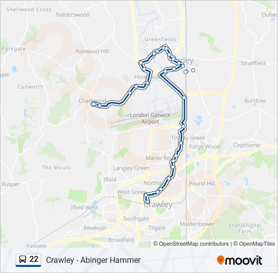 22-route-schedules-stops-maps-charlwood-updated