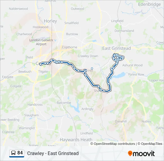 84 Bus Line Map