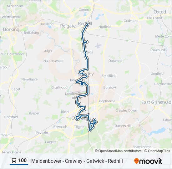 100 Route Schedules, Stops & Maps Redhill (Updated)
