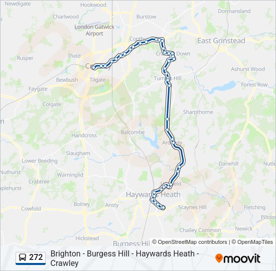 272 Bus Line Map