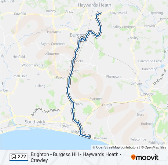 272 Bus: Schedules, Stops & Maps - Kemp Town