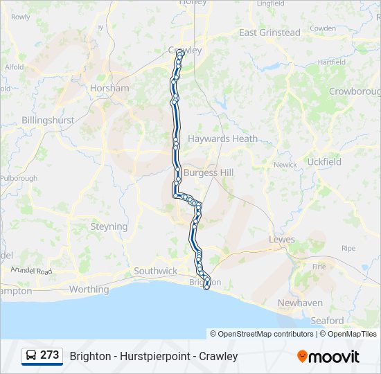 273 Bus Line Map