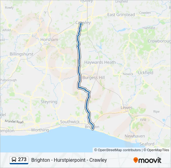 273 Bus Line Map