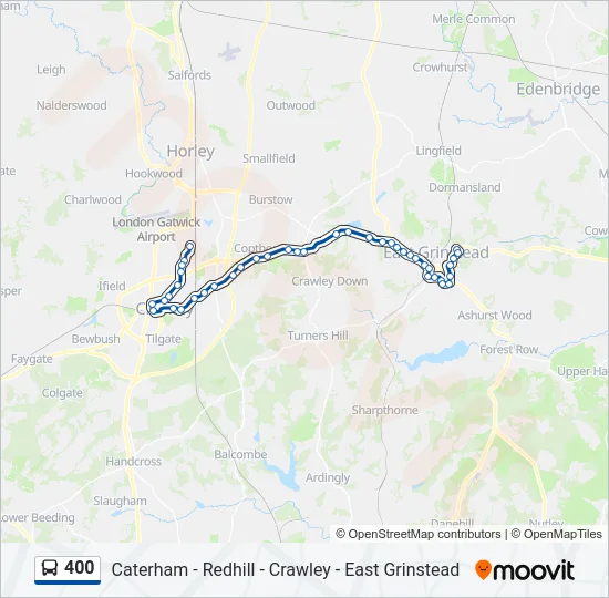 400 Bus Line Map