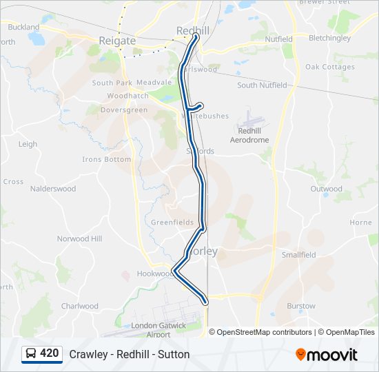 420 Bus Line Map