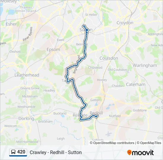 420 Bus Line Map