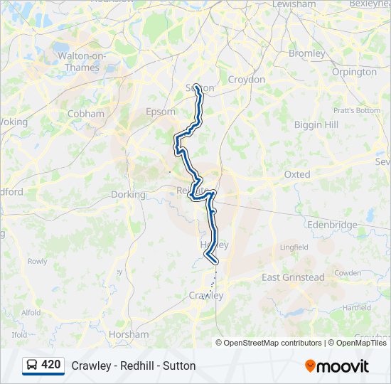 420 Bus Line Map