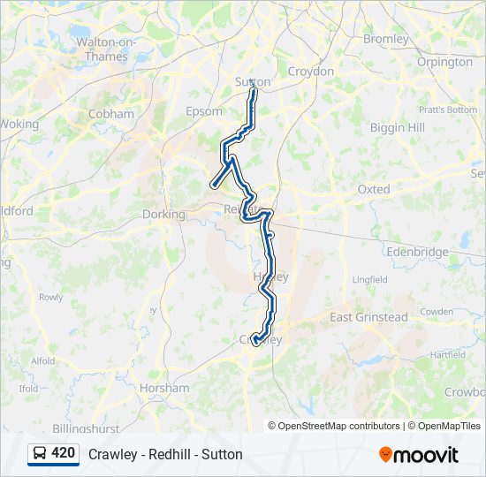 420 bus Line Map