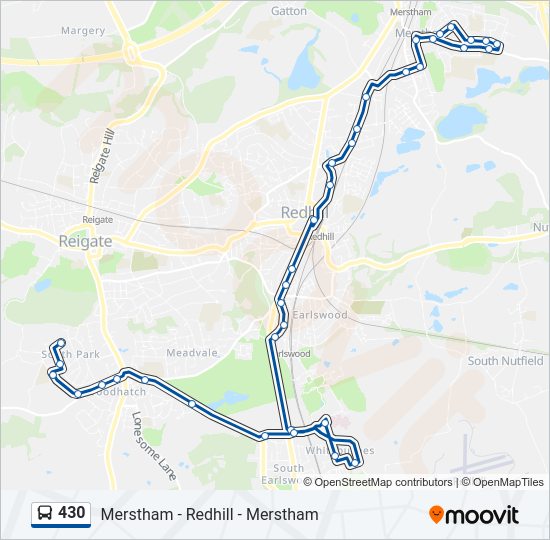 430 Bus Line Map