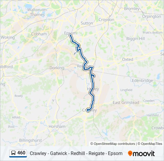 460 bus Line Map