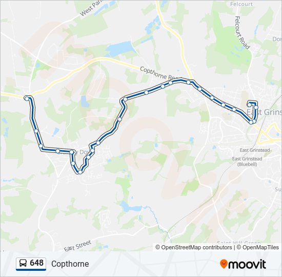 648 bus Line Map