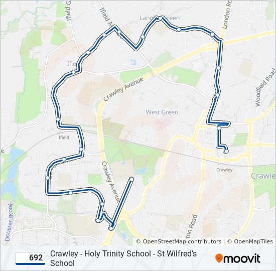 692 Route Schedules, Stops & Maps Crawley (Updated)