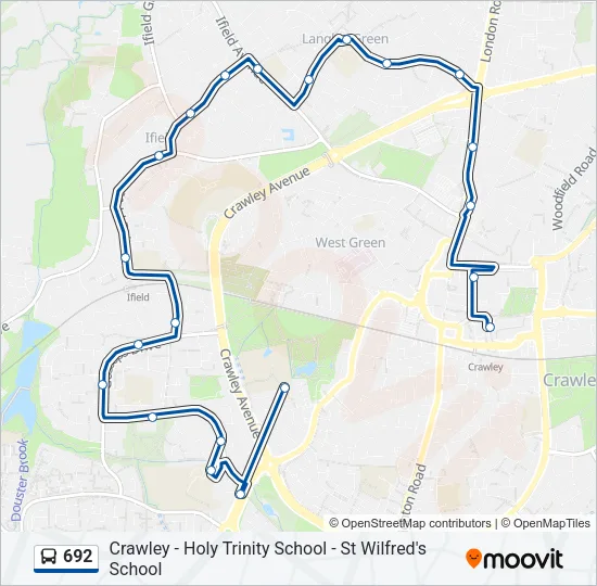 692 Bus Line Map