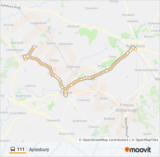 Bus 111 Route Map 111 Route: Schedules, Stops & Maps - Aylesbury (Updated)