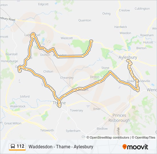 112 bus Line Map