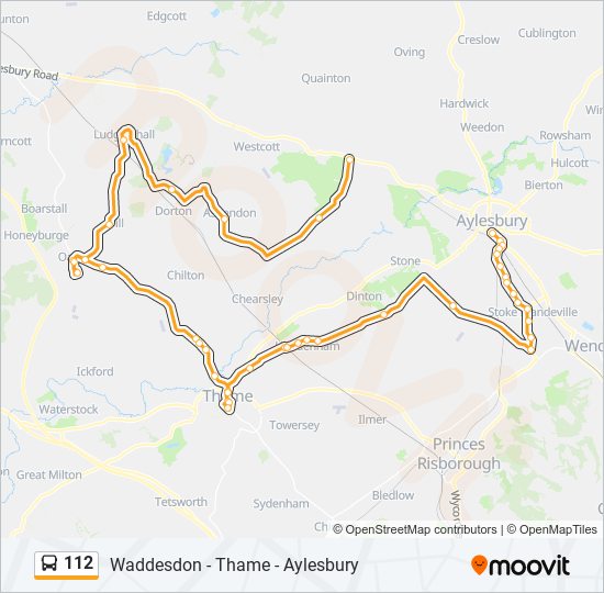 112 bus Line Map