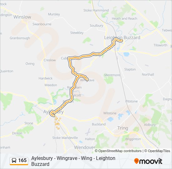 Bus 165 Route Map 165 Route: Schedules, Stops & Maps - Aylesbury (Updated)