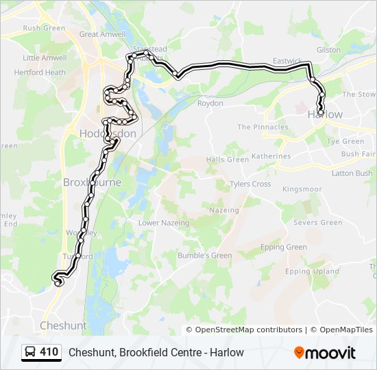 Bus 410 Route Map 410 Route: Schedules, Stops & Maps - Cheshunt (Updated)