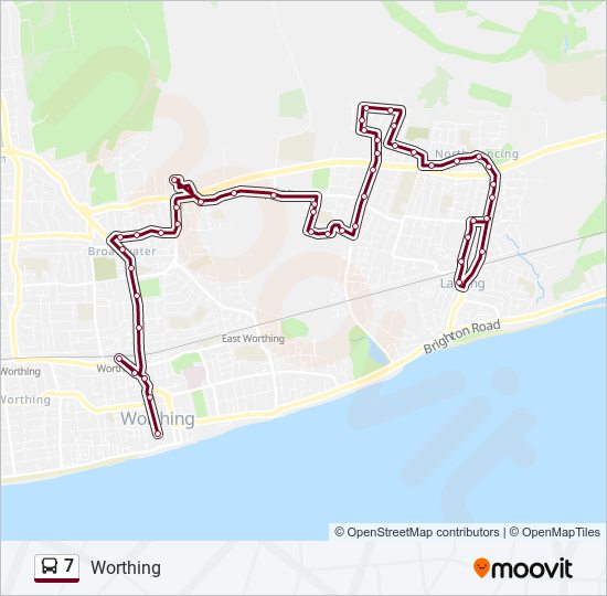 7 bus Line Map