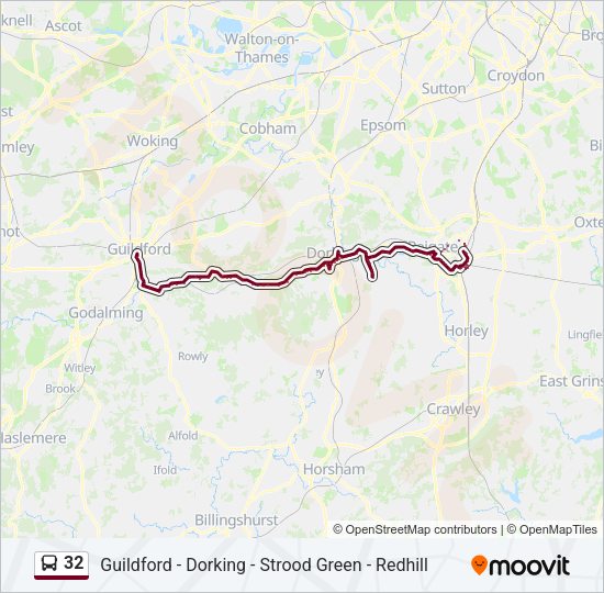 32 Bus Line Map