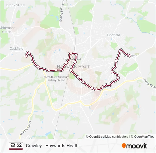 62 Route: Schedules, Stops & Maps - Walstead (Updated)