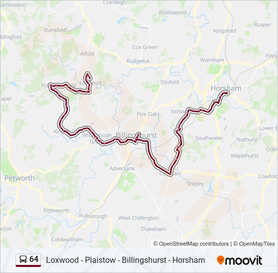 64 bus Line Map