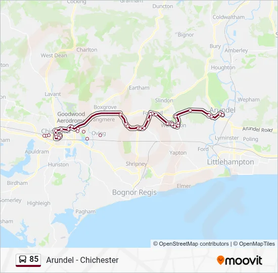 85 Route: Schedules, Stops & Maps - Chichester (Updated)