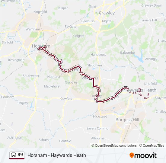 89 bus Line Map