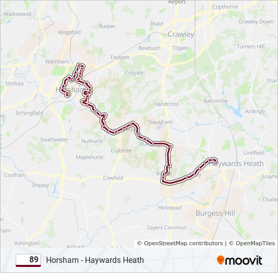 89 bus Line Map