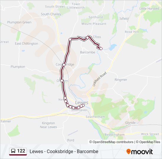 122 Bus Line Map