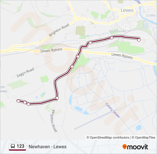 123 Bus Line Map