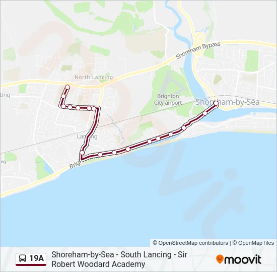 19A Bus Line Map