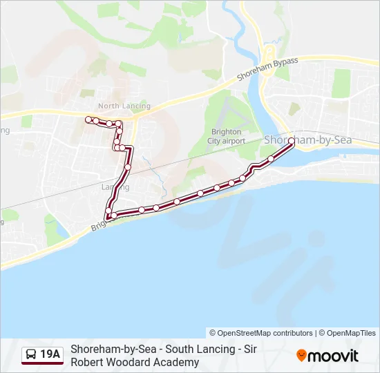 19A Bus Line Map