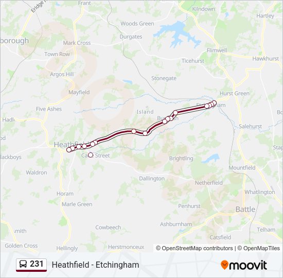 231 Bus Line Map