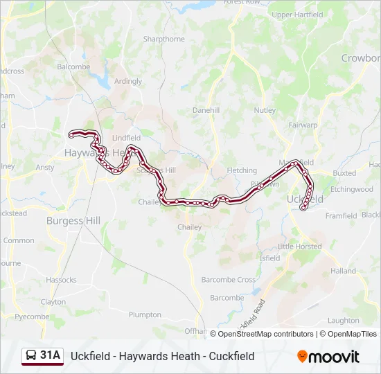 31A Bus Line Map