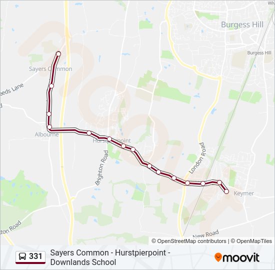 331 Bus Line Map