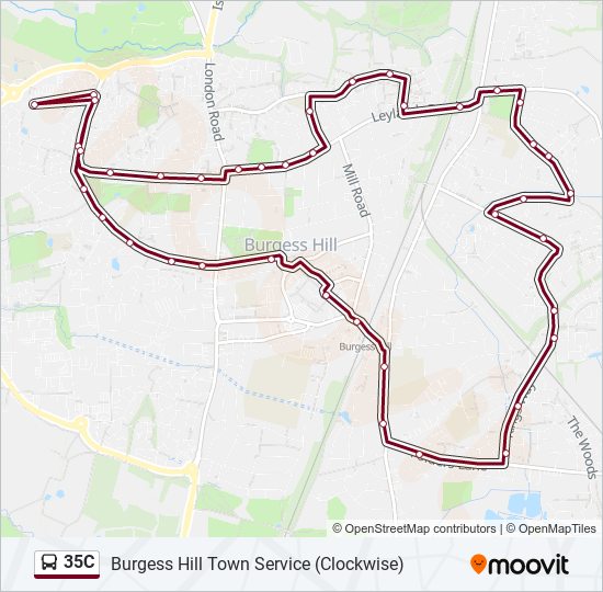 35C bus Line Map