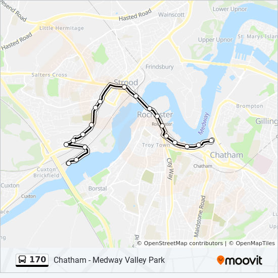 Bus 170 Route Map 170 Route: Schedules, Stops & Maps - Chatham (Updated)