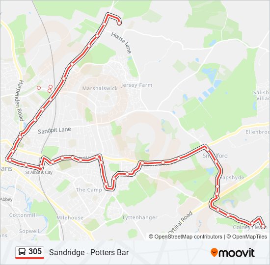 305  Line Map