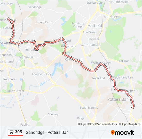 305  Line Map