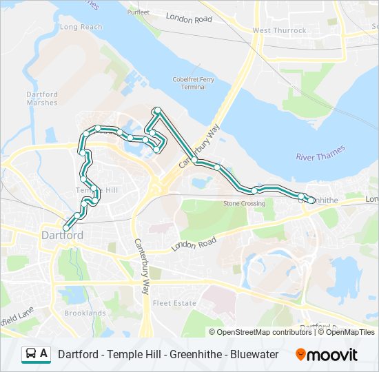 a Route: Schedules, Stops & Maps - Greenhithe (Updated)