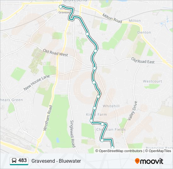 483 Route: Schedules, Stops & Maps - Gravesend (Updated)