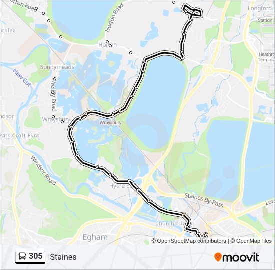 305 Bus Line Map